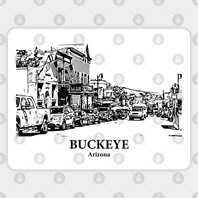 Buckeye - Arizona Sticker by Lakeric